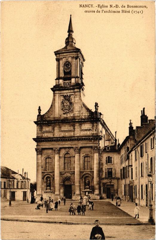 Carte postale ancienne Nancy Eglise N.-D. de Bonsecours à Nancy