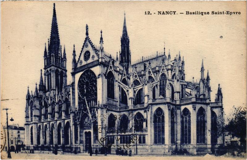 Carte postale ancienne Nancy Basilique Saint-Epvre à Nancy
