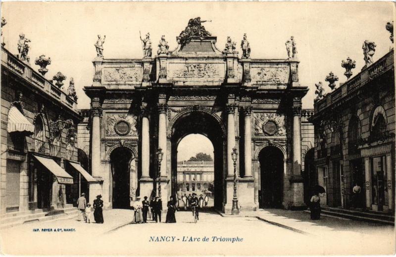 Carte postale ancienne Nancy Arc de Triomphe à Nancy