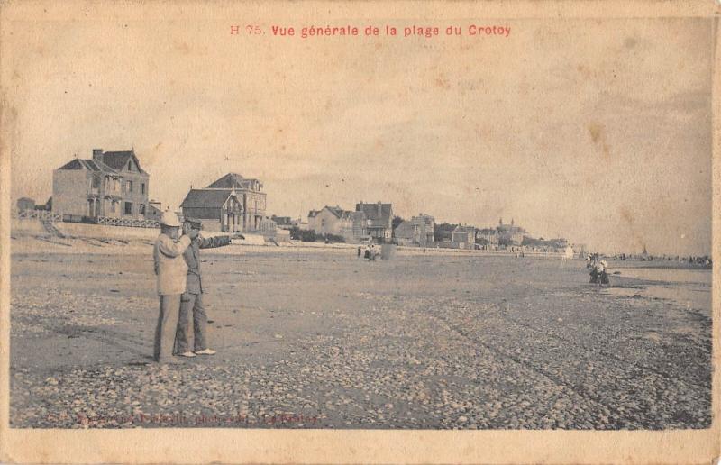 Carte postale ancienne Vue Generale De La Plage Du Crotoy