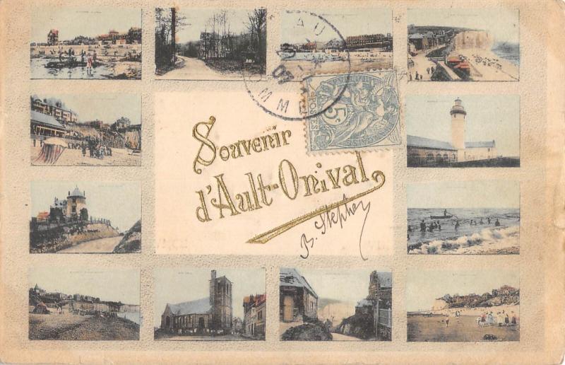 Carte postale ancienne Souvenir De Ault Onival