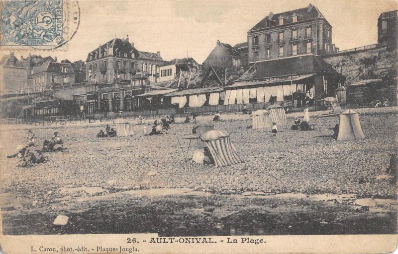 Carte postale ancienne Ault-Onival - La Plage