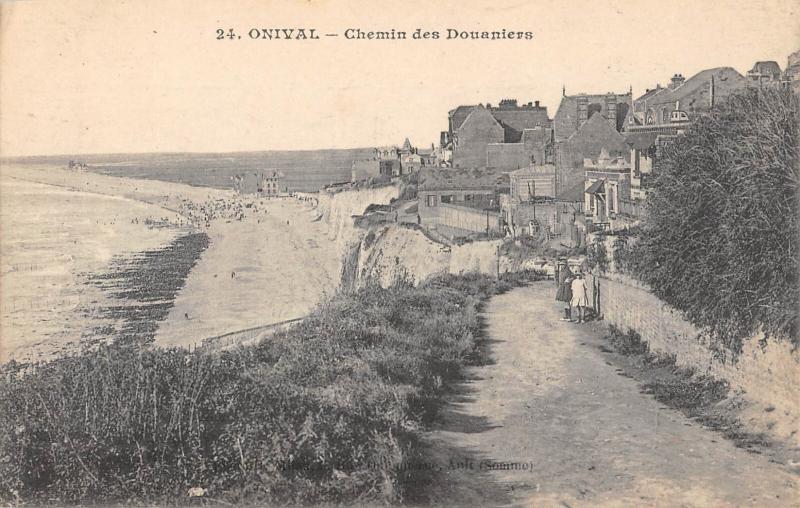 Carte postale ancienne Onival - Chemin Des Douaniers
