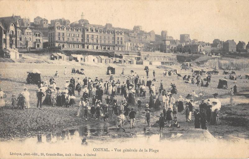 Carte postale ancienne Onival - Vue Generale De La Plage