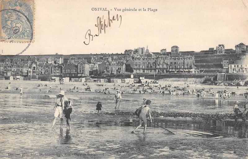 Carte postale ancienne Onival - Vue Generale De La Plage