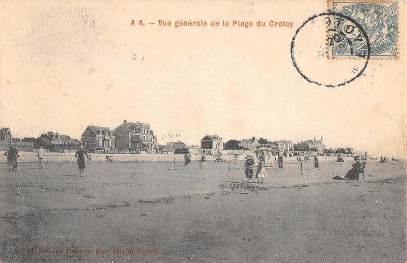 Carte postale ancienne Vue Generale De La Plage Du Crotoy