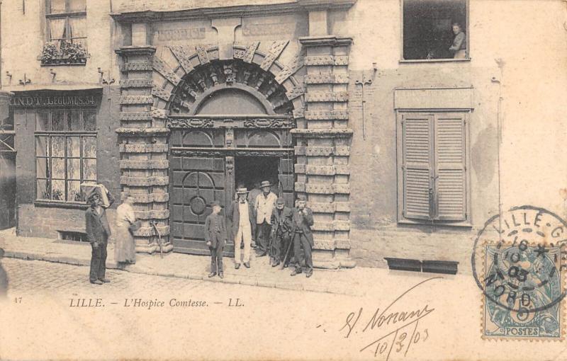 Carte postale ancienne Lille - L'Hospice Comtesse à Lille