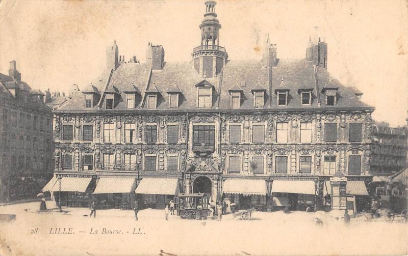 Carte postale ancienne Lille - La Bourse à Lille