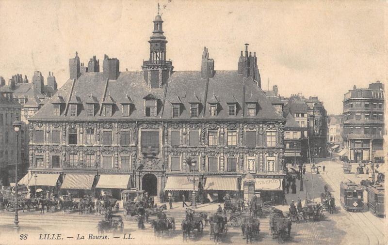 Carte postale ancienne Lille - La Bourse à Lille