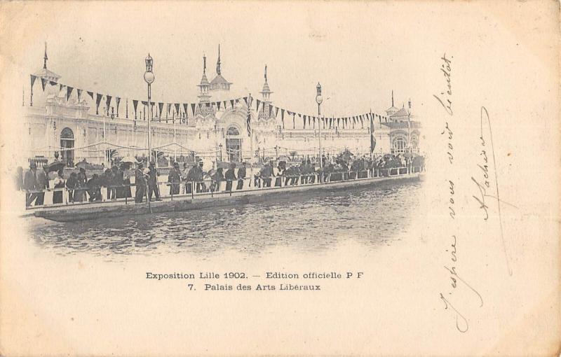 Carte postale ancienne Exposition De Lille 1902  - Palais Des Arts Liberaux à Lille