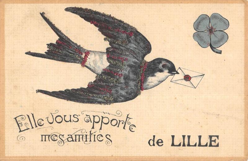 Carte postale ancienne Lille - Je Vous Apporte Mes Amities De Lille à Lille