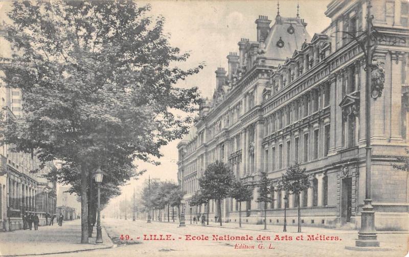 Carte postale ancienne Lille - Ecole Nationale Des Arts Et Metiers à Lille