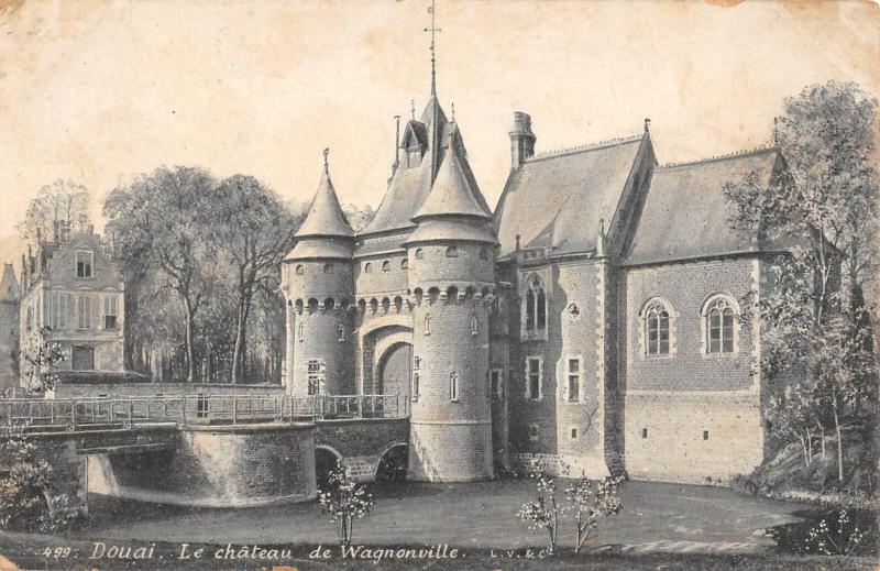 Carte postale ancienne Douai - Le Chateau De Wagnonville à Douai