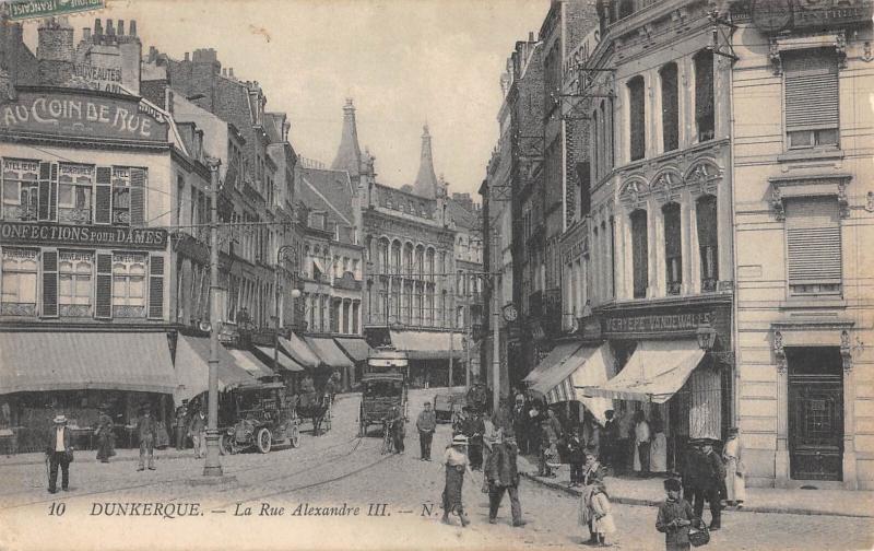 Carte postale ancienne Dunkerque - La Rue Alexandre Iii à Dunkerque