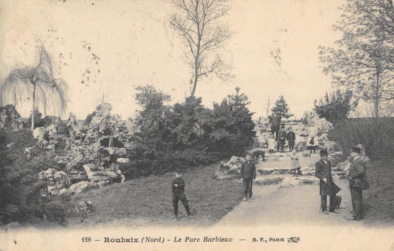 Carte postale ancienne Roubaix - Le Parc Barbieux à Roubaix
