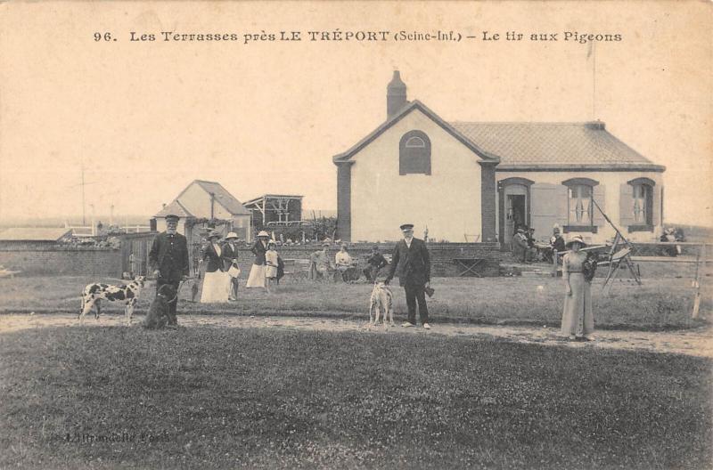 Carte postale ancienne Les Terrasses - Pres Le Treport /LE Tir Aux Pigeons