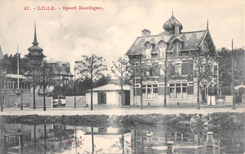 Carte postale ancienne Lille - Sport Nautique à Lille