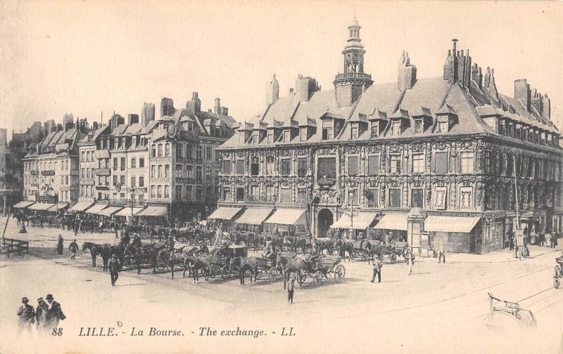 Carte postale ancienne Lille - La Bourse à Lille