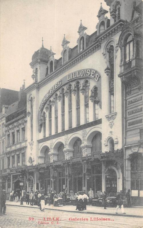 Carte postale ancienne Lille - Galeries Lilloises à Lille
