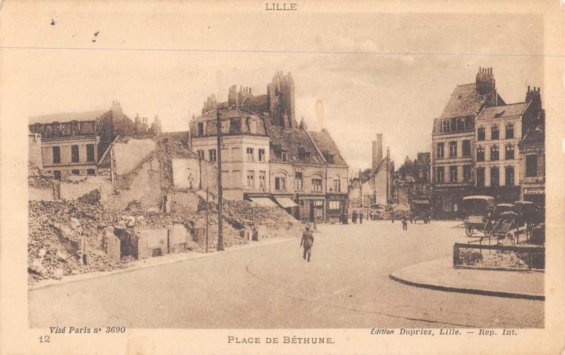 Carte postale ancienne Lille - Place De Bethune à Lille