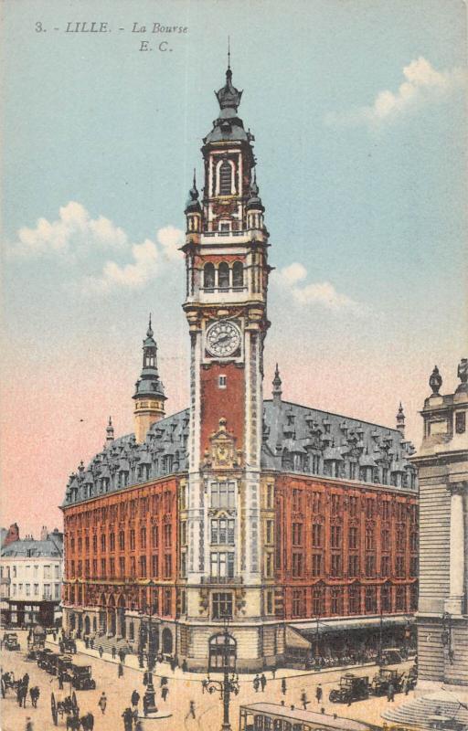 Carte postale ancienne Lille - La Bourse à Lille