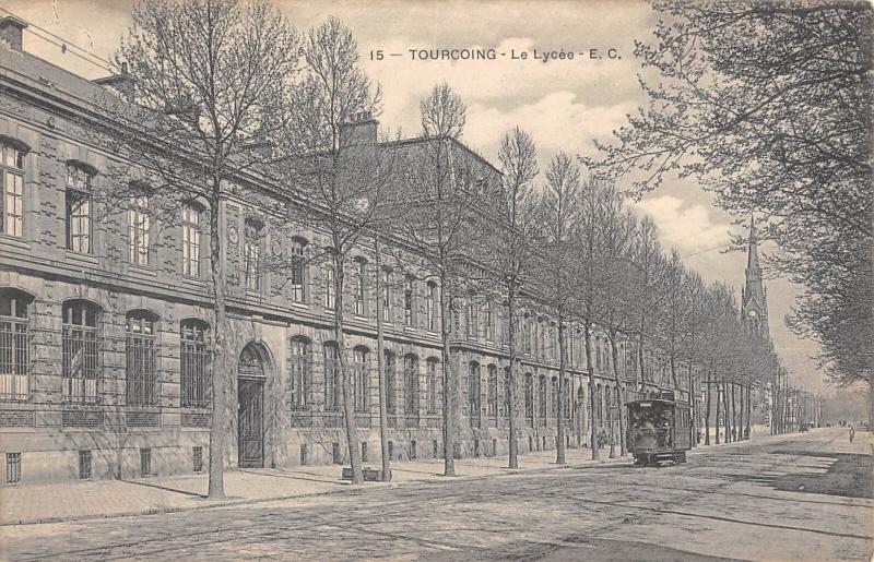 Carte postale ancienne Tourcoing - Le Lycee à Tourcoing