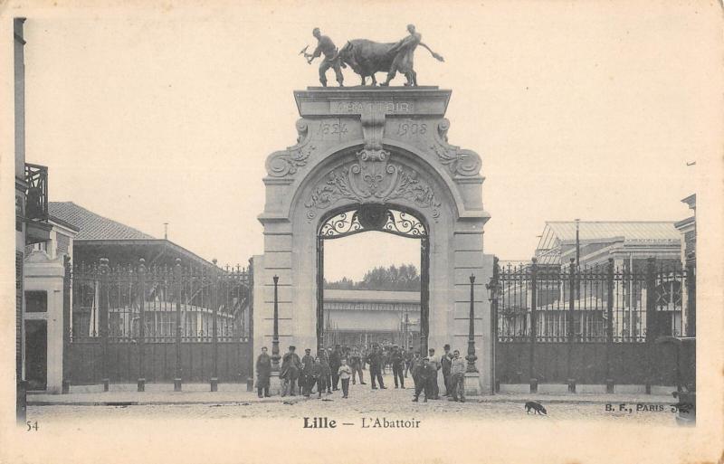 Carte postale ancienne Lille - L'Abattoir à Lille