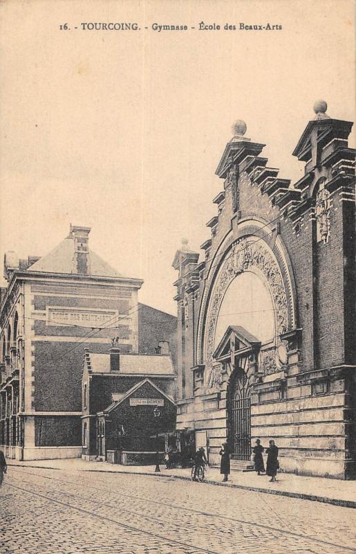 Carte postale ancienne Tourcoing - Gymnase - Ecole Des Beaux Arts à Tourcoing