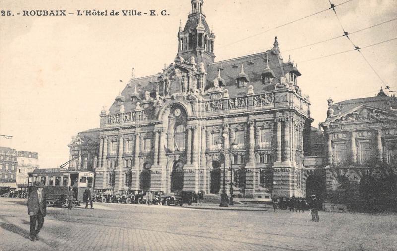 Carte postale ancienne Lille - L'Hotel De Ville à Lille