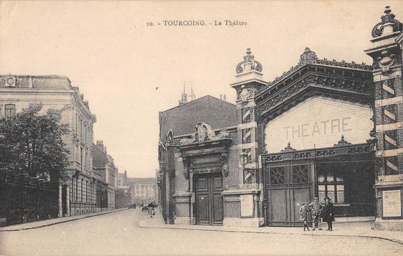 Carte postale ancienne Tourcoing - Le Theatre à Tourcoing