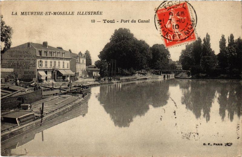 Carte postale ancienne Toul Port du Canal