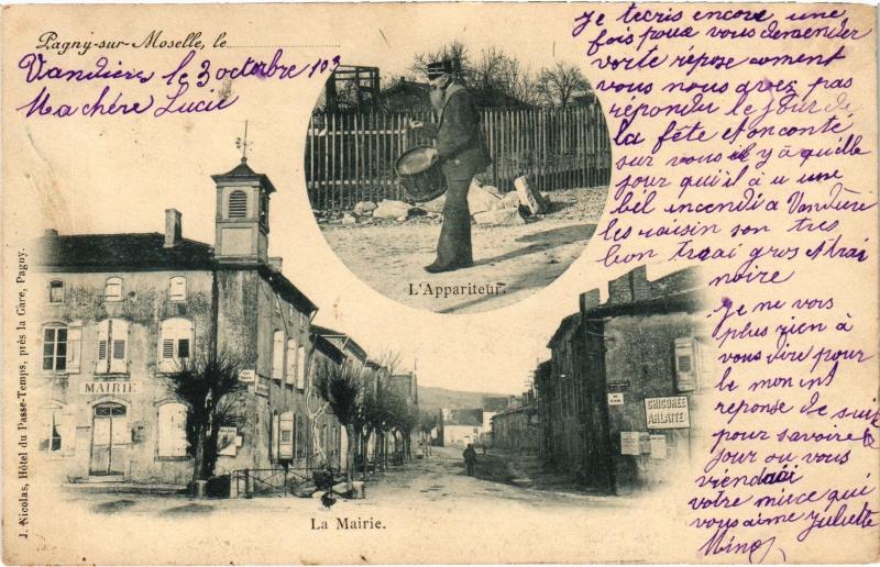 Carte postale ancienne Pagny sur Moselle souvenir à Pagny-sur-Moselle