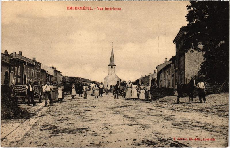 Carte postale ancienne Embermenil vue interieure