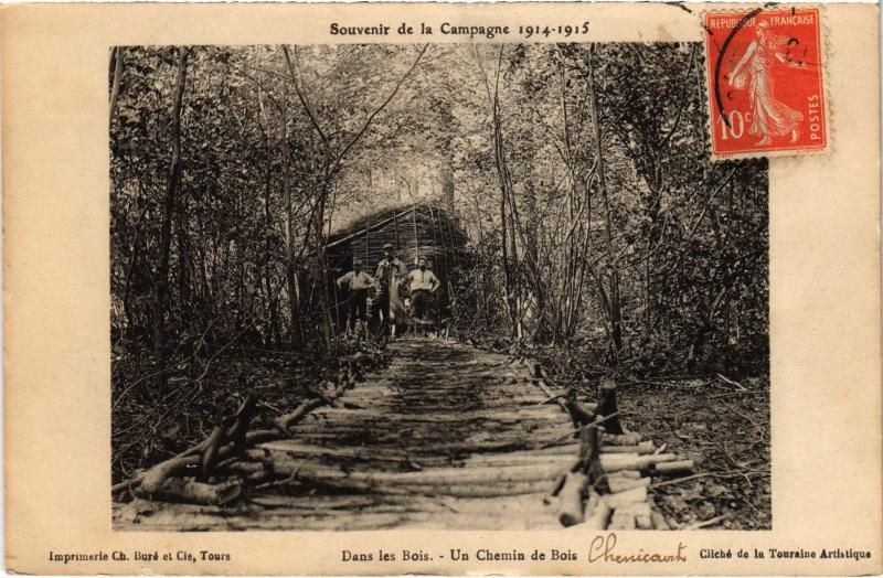 Carte postale ancienne Un chemin de Bois