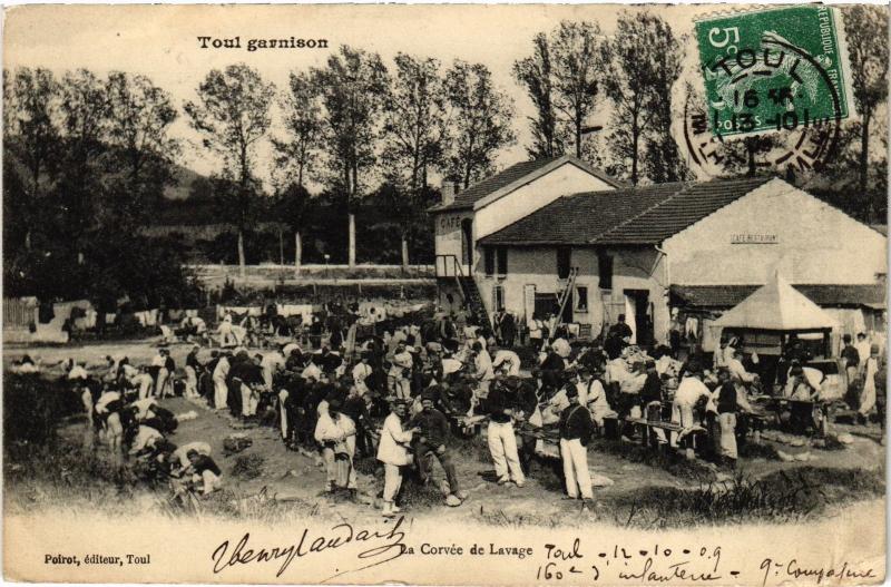Carte postale ancienne Toul la Corvee de Lavage