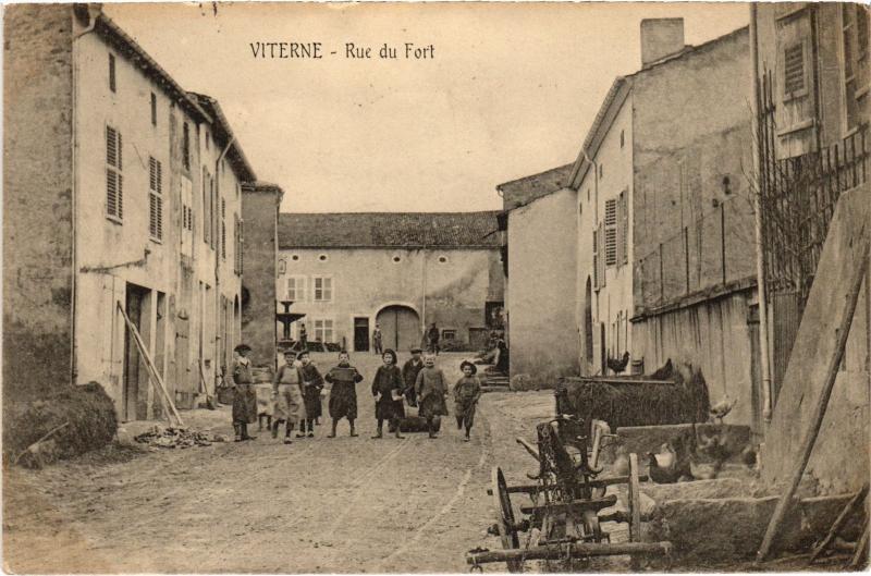 Carte postale ancienne Viterize Rue du Fort