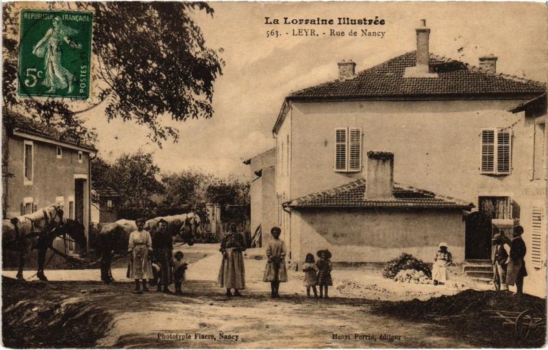 Carte postale ancienne Leyr Rue de Nancy à Nancy