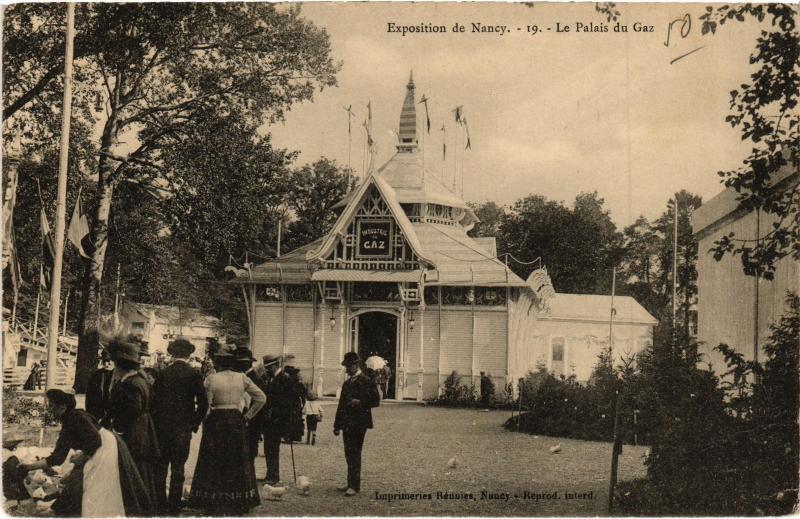 Carte postale ancienne Nancy Palais du Gaz à Nancy