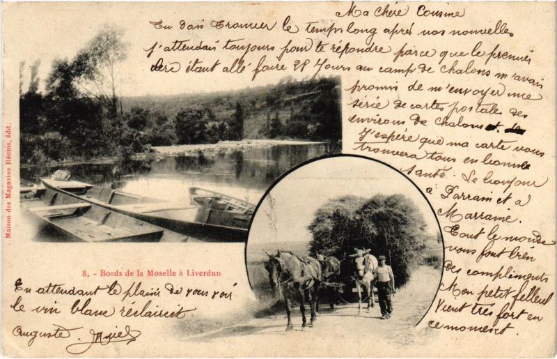 Carte postale ancienne Liverdun souvenir à Liverdun