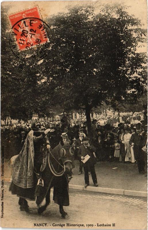 Carte postale ancienne Nancy Cortege Historique à Nancy
