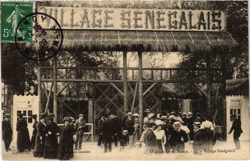 Carte postale ancienne Nancy Village Senegalais à Nancy