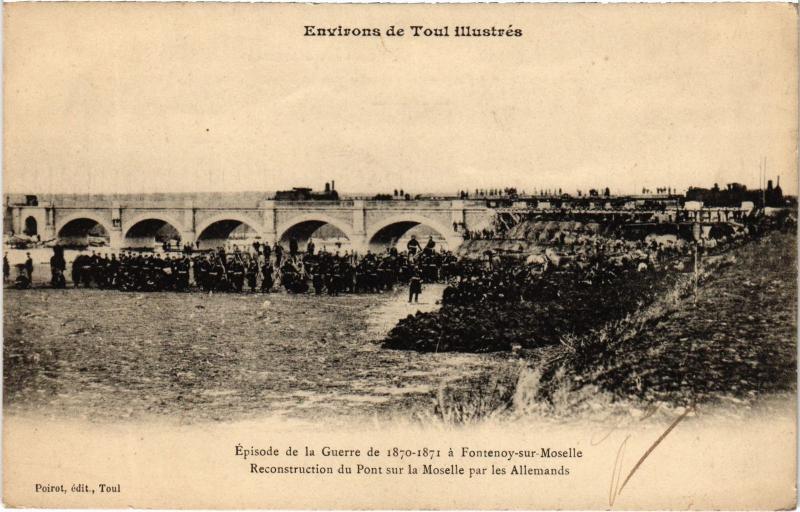 Carte postale ancienne Fontenoy sur Moselle episode de la Guerre à Fontenoy-sur-Moselle