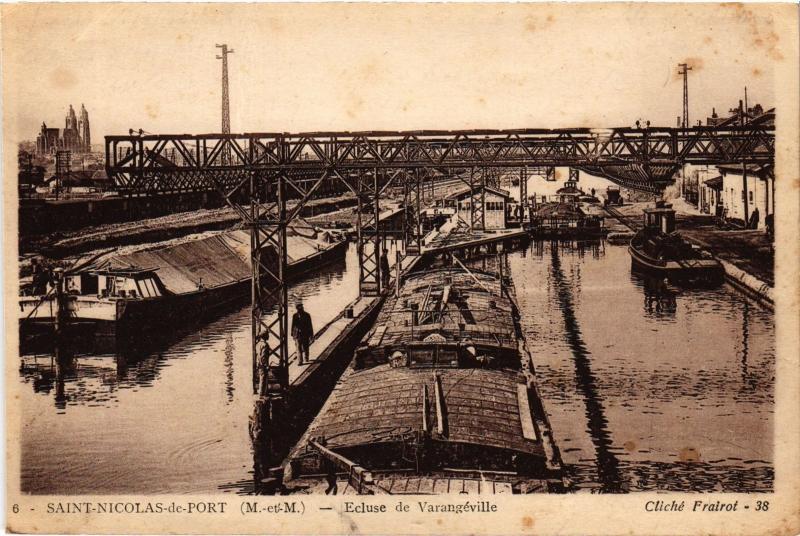 Carte postale ancienne St Nicolas de Port Ecluse de Varangeville