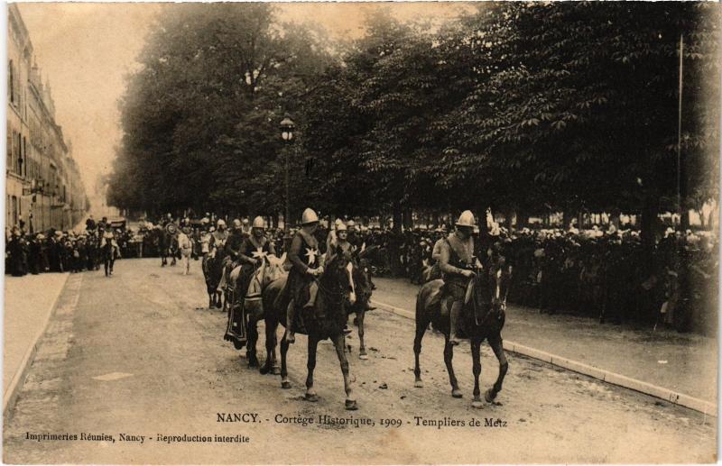 Carte postale ancienne Nancy Templiers de Metz à Nancy