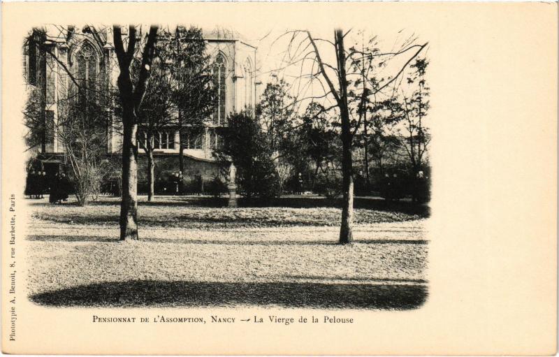Carte postale ancienne Nancy Vierge de la Pelouse à Nancy