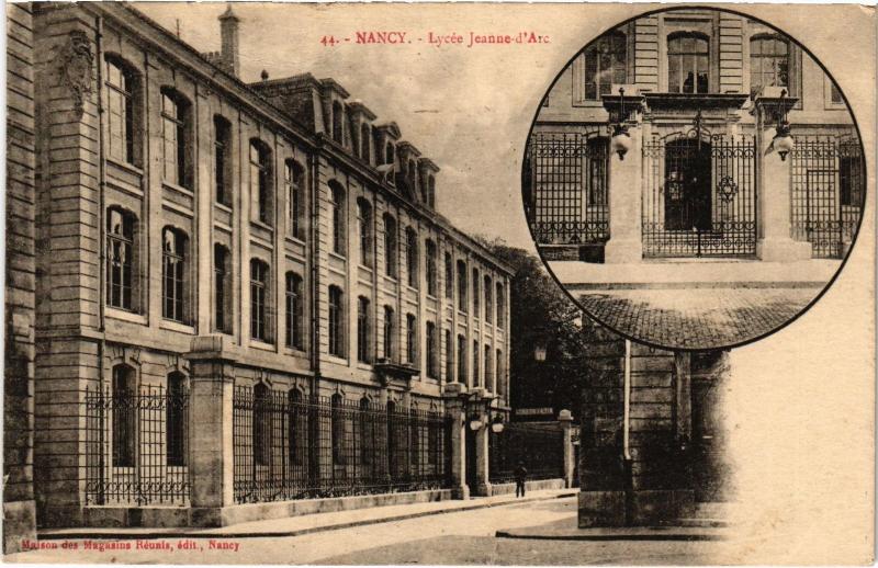 Carte postale ancienne Nancy Lycee Jeanne d'Arc à Nancy