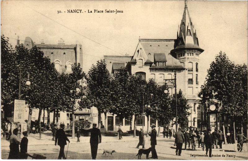Carte postale ancienne Nancy Place Saint-Jeau à Nancy