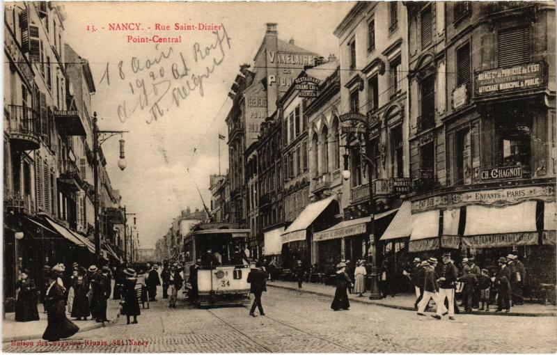 Carte postale ancienne Nancy Rue Saint-Dizier à Nancy
