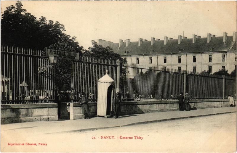 Carte postale ancienne Nancy Caserney Thiry à Nancy