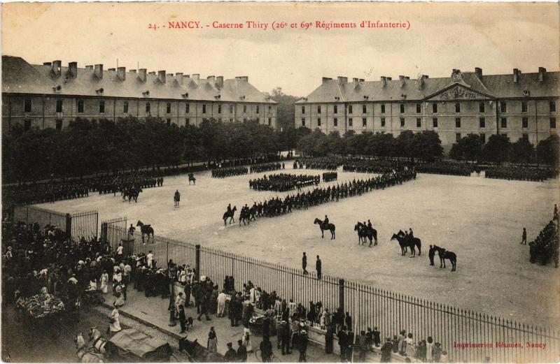 Carte postale ancienne Nancy Caserne Thiry à Nancy